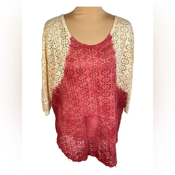 Free People We The Free Crochet Cut Top Small - Picture 2 of 7